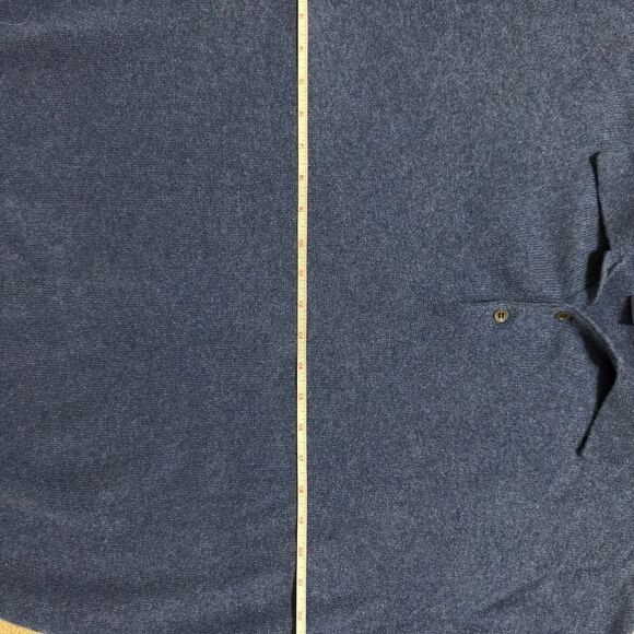 Woods & Gray Blue Cashmere Polo Sweater - Picture 4 of 4